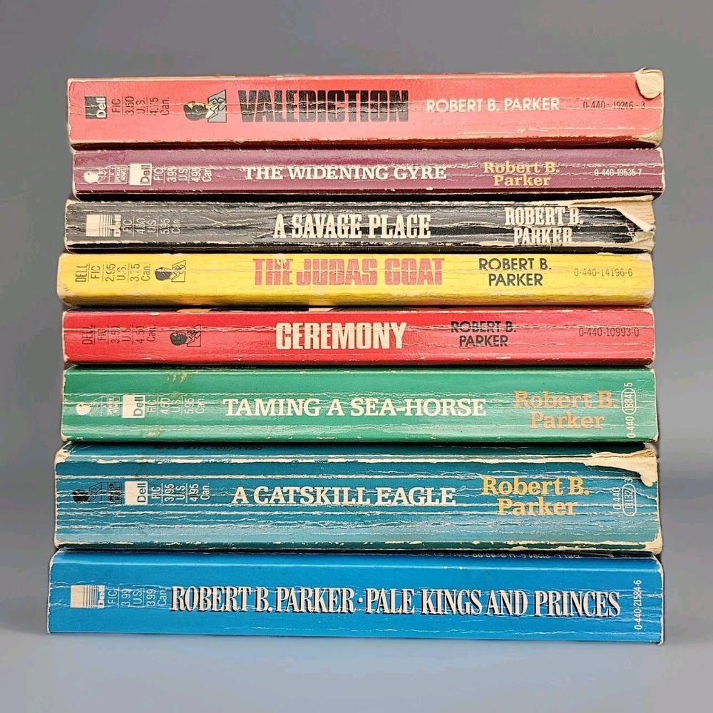 Vintage ROBERT B PARKER PB Books - SET OF 8 - Spenser Novels - Valediction Eagle